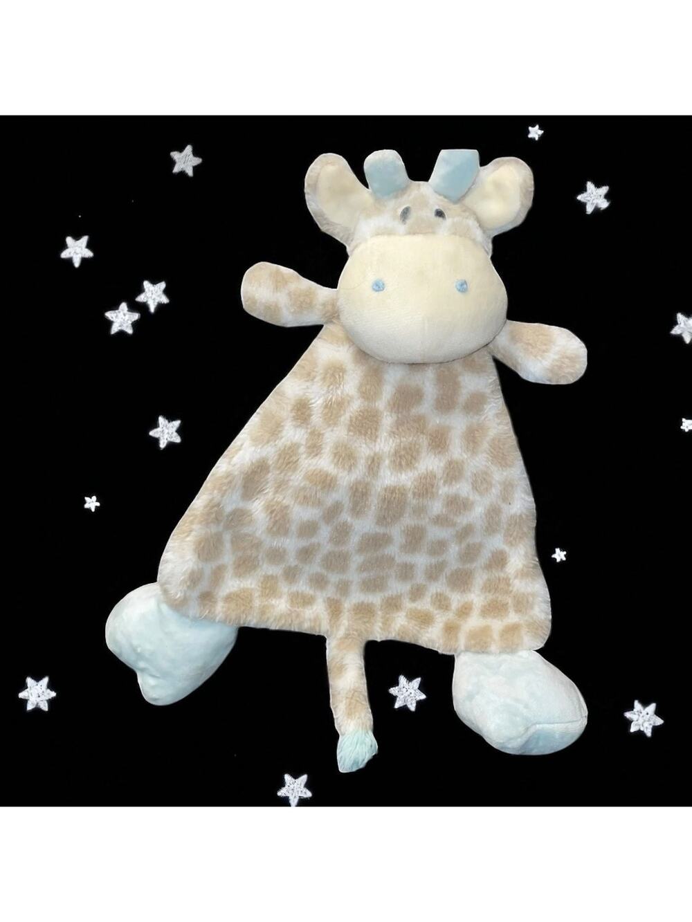 Demdaco Colby Giraffe Lovey Security Blanket Rattle Plush 14 Baby Shower Gift